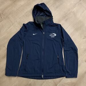 Nike Saint Anselm College Hawks Hockey Jacket Women's Small S Navy Blue Hooded